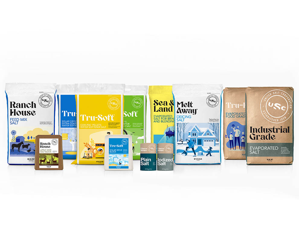 United Salt Corporation Announces New Brand Portfolio Packaging