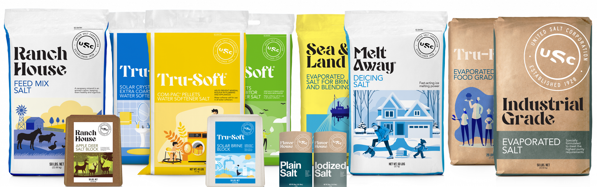 United Salt Corporation Announces New Brand Portfolio Packaging