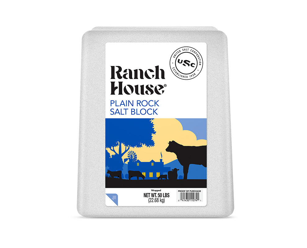 United Salt Corporation - Ranch House Plain Rock Salt Block