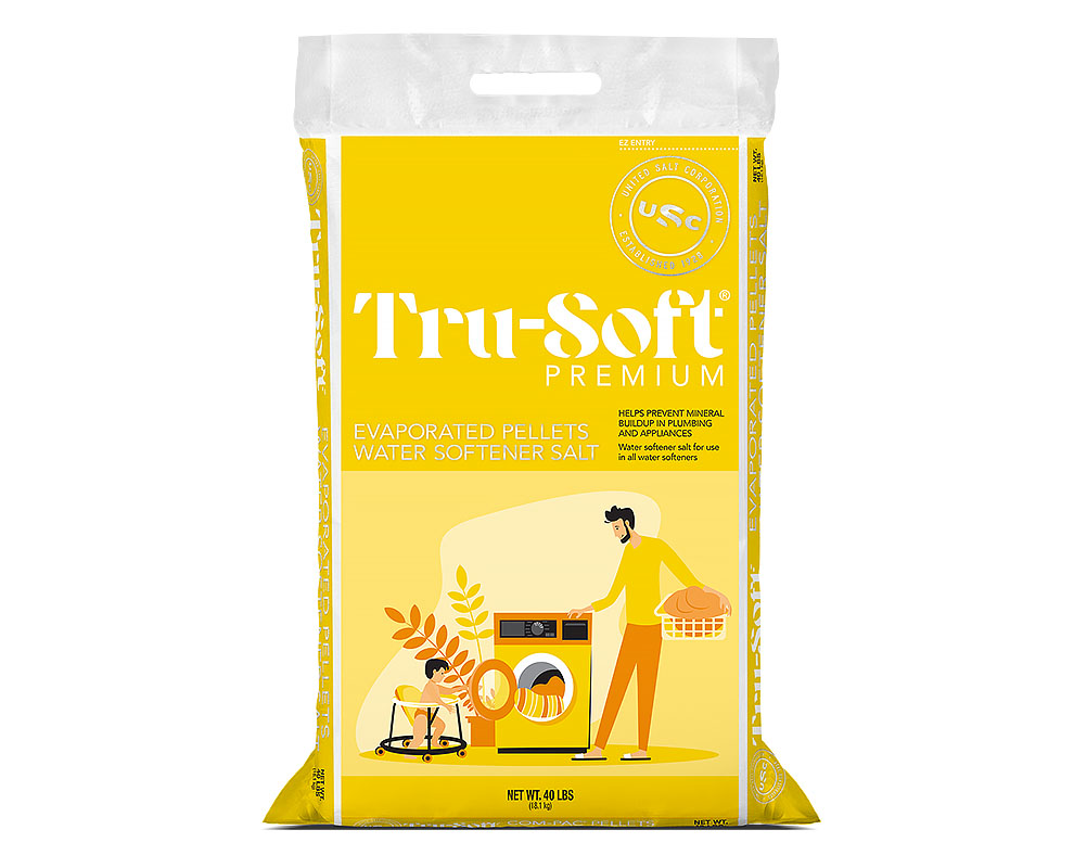United Salt Corporation - Tru-Soft Evaporated Pellets Water Softener Salt