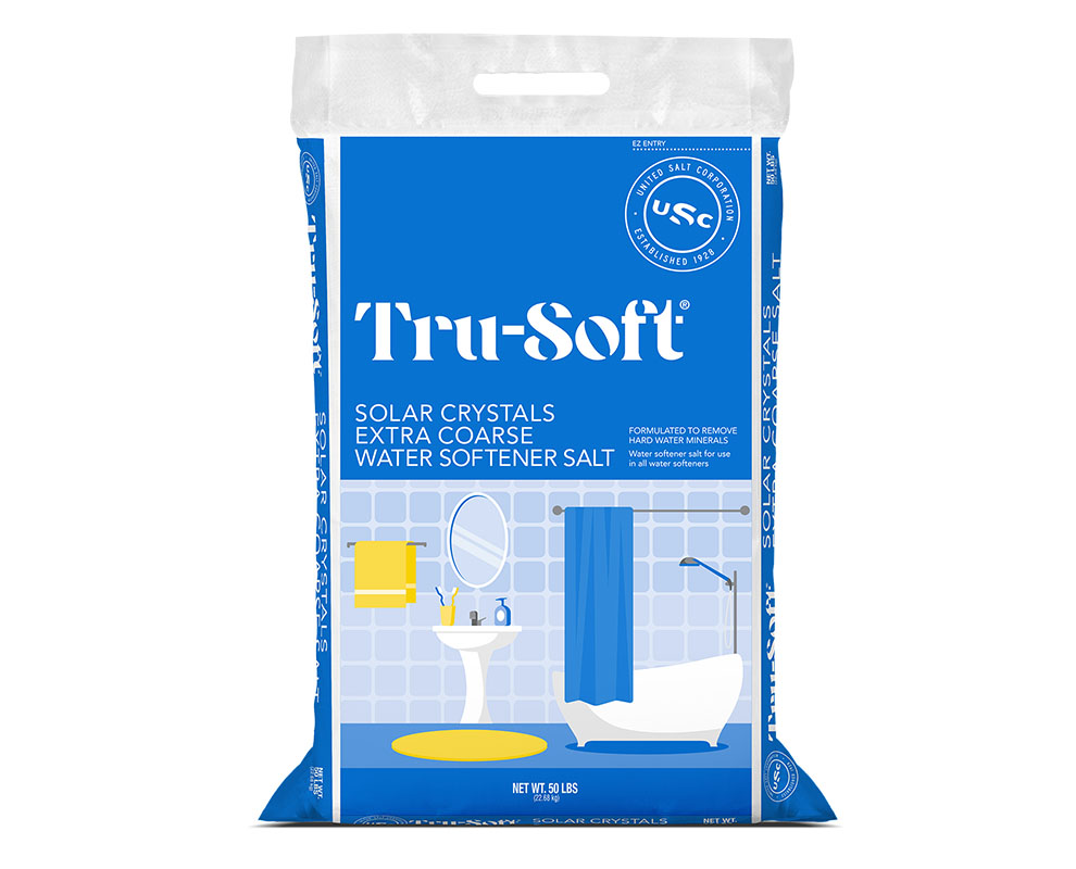 United Salt Corporation - Tru-Soft Solar Crystals Extra Coarse Water Softener Salt